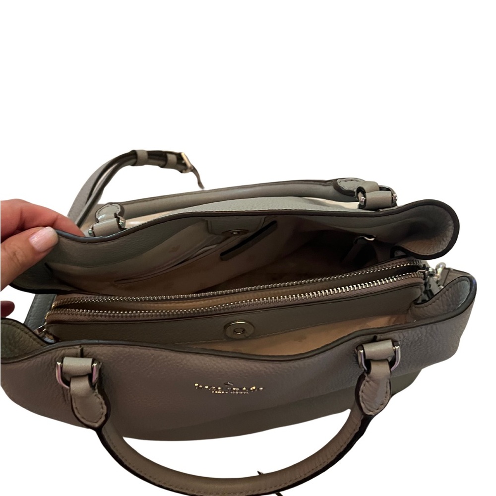 Kate Spade Gray Leather Satchel - Picture 4 of 5